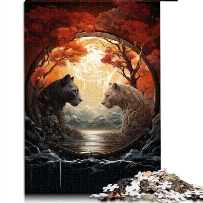 Image of Puzzle for adults and children 1000 Piece Jigsaw wilderness Wooden Adults&amp; Kids Age 12 Years Up Brain Teaser Size: 50x75cm