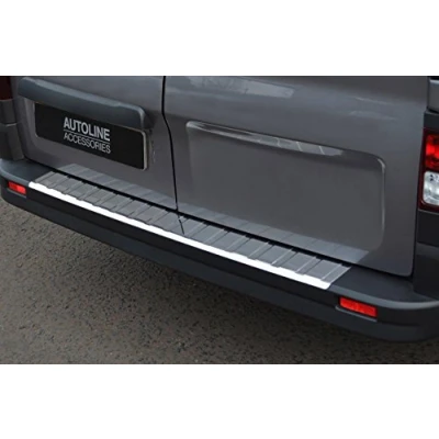 Image of Chrome Bumper Protector Sill Trim Cover To Fit Trafic (2014+)
