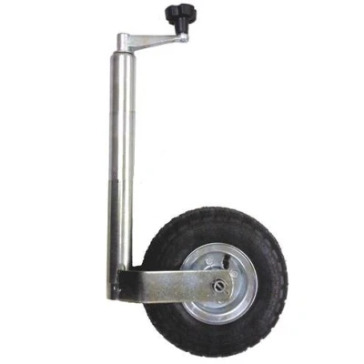 Image of 48MM PNEUMATIC TELESCOPIC JOCKEY WHEEL CARAVAN/TRAILER
