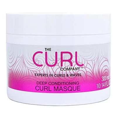 Image of The Curl Company Deep Conditioning Masque (300 ml) Deeply Nourishes Dry damaged Curls, Ideal for Waves, Curls and Coils, Professionally Formulated with Curplex Nourishing Moringa Oil