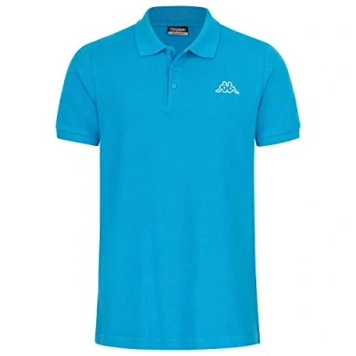 Image of Kappa Men&#039;s Peleot Polo Shirt Malibu Blue
