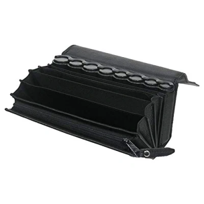 Image of HMF 48830 02 Bag of Waiter, Waiter Wallet, incl. Euro Coin Sorter, Belt, Leather, 20,5 x 6,5 10,0 cm, Black