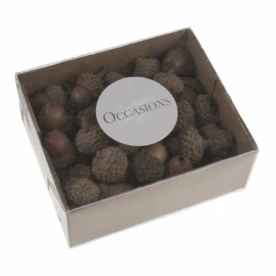 Image of Trimits Natural Accessories, Acorns, 50 Pieces, 23x23x17mm B2231NAT