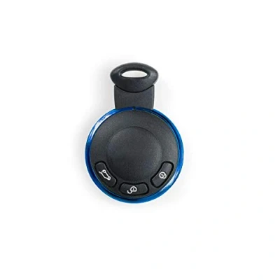 Image of Oldbones Stainless Steel Smart Key Fob Ring Rim Trim Cover Replacement (chrome blue)