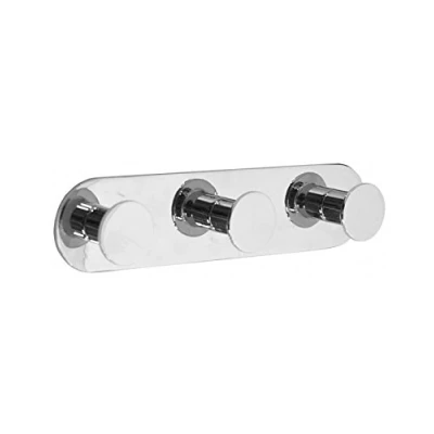 Image of Smedbo &quot;Time&quot; Triple Towel Hook, Polished Chrome