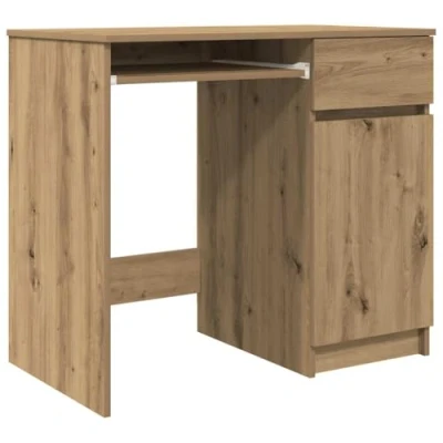 Image of vidaXL Desk Artisan Oak 86x49x76 cm Engineered Wood