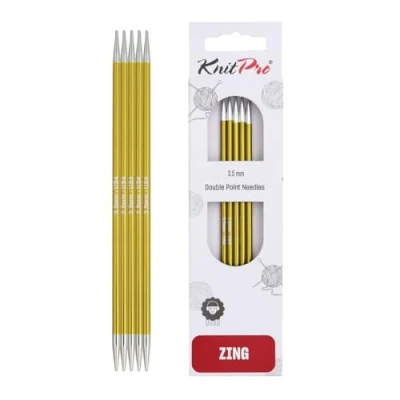 Image of Knit Pro KP47037 Zing: Double Ended Knitting Pins: 20cm x 3.50mm, Green
