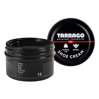 Image of Tarrago Shoe Cream Premium Polish for Ultimate Leather Nourishment, Shine and Protection Synthetic Shoes, Footwear, Bags Accesories 50 ml