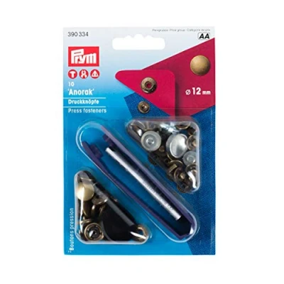 Image of Prym Non Sew Bronze Press Fasteners, metal, Old Brass, 12 mm