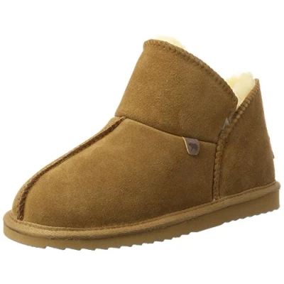 Image of Warmbat Women&#039;s Willow Slippers, Brown Cognac, 3.5 UK