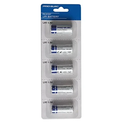 Image of PRO ELEC PEL01227 Alkaline LR1/N Battery, 5 Pack