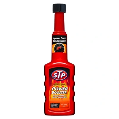 Image of STP Power Booster 200 ml, Boosts Octane and Cleans Fuel Intake System, Reduces Consumption, Mechanical Car Cleaning Products, Made in the UK