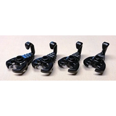 Image of LEGO Black Scorpion Minifig Animal x4 Loose
