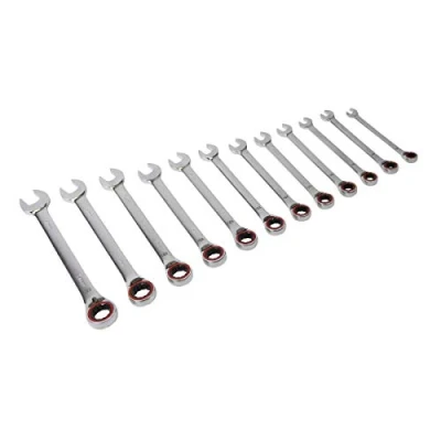 Image of Sealey Premier Reversible Ratchet Combination Spanner Set 12pc Metric Platinum Series