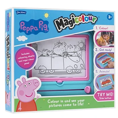Image of John Adams Peppa Pig Magicolour: Colour in and See Your Pictures Come to Life! Arts &amp; Crafts Ages 3+