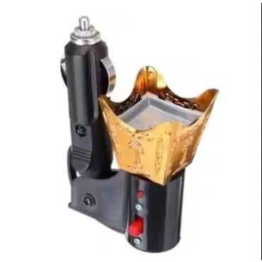 Image of Car Auto Use Electric Incense Holder Burner Bakhoor Oud Oudh Fragrance (D5 Gold)