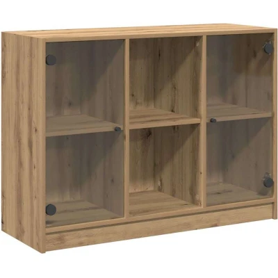 Image of vidaXL Sideboard Artisian Oak 102x37x75.5 cm Engineered Wood