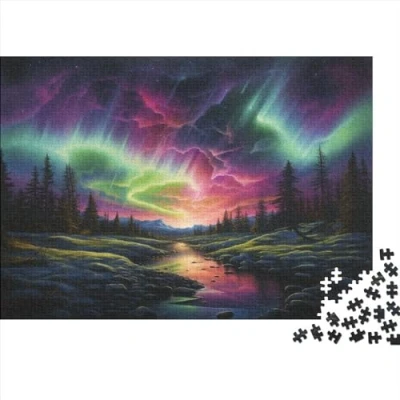Image of Northern Lights Jigsaw Puzzles 1000 Pieces For Adults Piece Puzzle Educational Games Great Gift All Ages 1000pcs (75x50cm)
