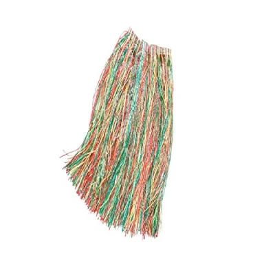 Image of Bristol Novelty BA544 Grass Skirt Coloured Adult 1pc. Budget Multi, Womens, Striped, Multicolor, One Size