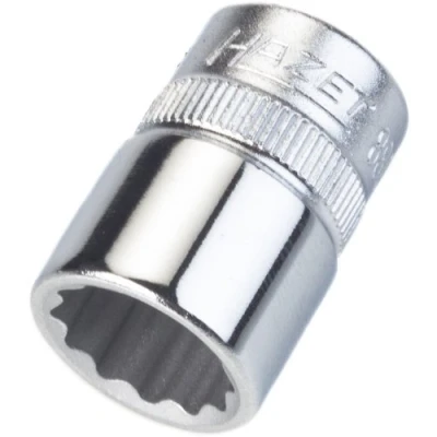 Image of HAZET 880AZ 1/2 27.5 mm 12 Point Traction Profile Socket Chrome Plated/Polished