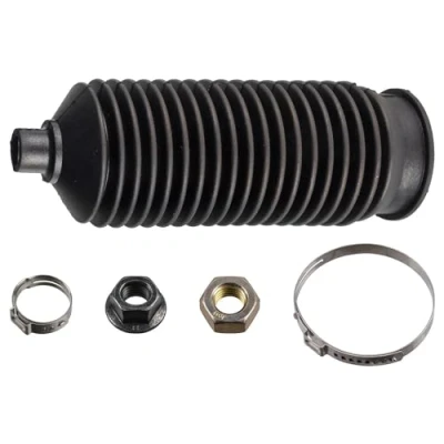 Image of 271601, 271601SK Bellow, steering FEBI BILSTEIN 22557 Rubber Front Axle Left, Right with nuts clamps VOLVO: 850 Saloon