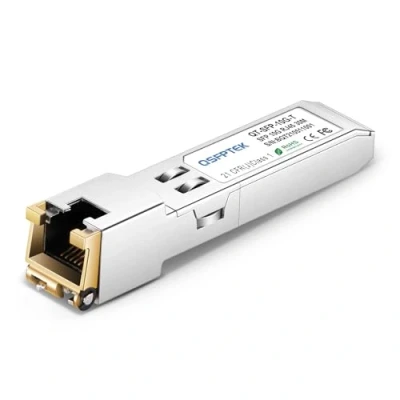 Image of QSFPTEK 10G T SFP+ Copper RJ45 Module,10Gbe Mini Gbic 10GBASE Transceiver for Intel E10GSFPT (Cat6a/7), up to 30m