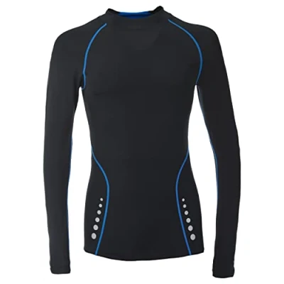Image of DLX Brawn, Black, XL, Quick Dry Longsleeved Antibacterial Active Top for Men, X Large, Black