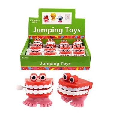 Image of 6 X Clockwork Chatting Teeth With Eyes