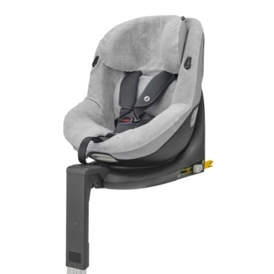 Image of Maxi Cosi Mica Baby Car Seat Cover, Protector, Breathable Summer Cover for Toddler seat, Keeps Clean and Intact, 100% Cotton, Fresh Grey (light grey)