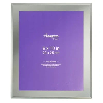 Image of Hampton Frames REFLECT 8x10 (20x25cm) Silver Mirror Photo Frame Glass REF80SM