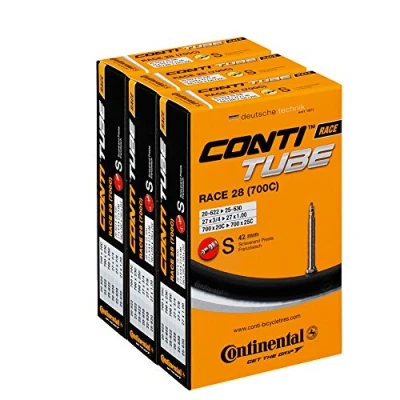 Image of Continental Unisex&#039;s 181781 Inner Tube, Black, pack of 3, [20 622 &gt;25 630]