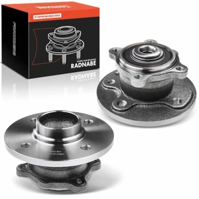 Image of Frankberg 2x Wheel Bearing Hub Rear Axle Compatible with M.i.n.i R50 R53 Cooper One All Engines 2001 2006 Cabriolet R52 2004 Replace# 33416756830