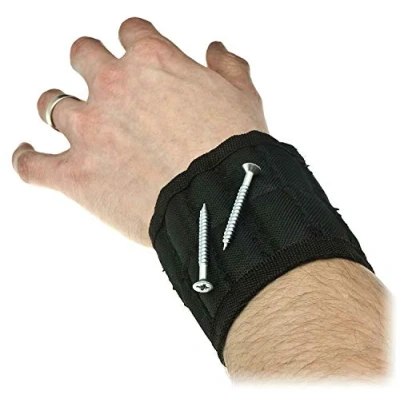 Image of MAGNETIC WRIST BAND 290 x 86 MM DIY BUILDERS NAILS SCREWS TOOLS ACCESSORIES P58