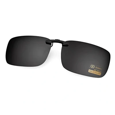 Image of Goiteia Polarized Clip On Sunglasses Over Prescription Glasses Men Women,Compact Fit,Non Flip Up