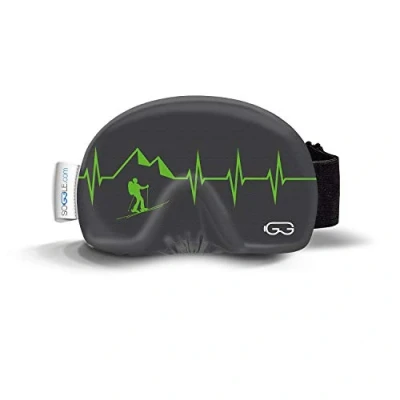 Image of Soggle Ski Goggles Protection, Microfibre Cover (One Size), heartbeat 03 Mountaineer