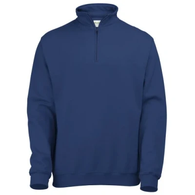 Image of AWDis Men&#039;s Sophomore 1/4 Zip Sweat Sweatshirt, Blue (New French Navy), Large