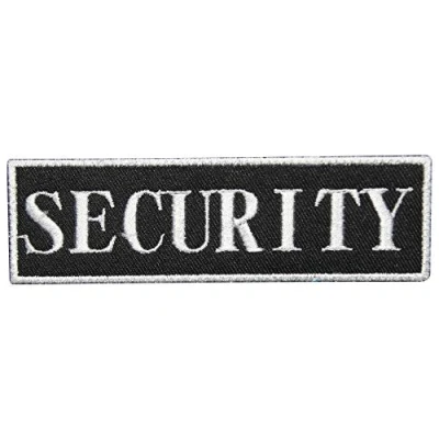 Image of Security Iron On Patch Sew Embroidered Patch/Badge for Clothes Shirts Jeans etc