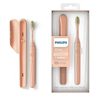 Image of Philips One Rechargeable Toothbrush Electric in Shimmer (Model HY1200/25)