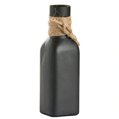 Image of TableCraft Square Chalkboard Vase Black Vase, Centerpiece