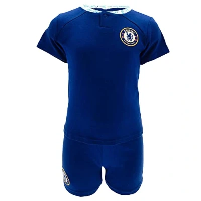 Image of Chelsea FC Baby Kit T Shirt 2022/23 (as8, Age, 12_Months) Blue