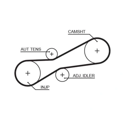 Image of 074130113E, 074130113J, 9179393, 9202398 Timing Belt GATES 1494RM 81 772mm 21mm VOLKSWAGEN: TRANSPORTER 4, 4 Bus
