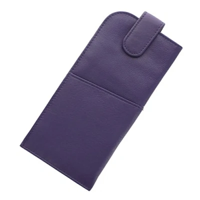 Image of Mala Leather Soft Slim Nappa Glasses Case With Tab Fastener 5104_14m