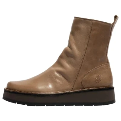 Image of Fly London Women&#039;s RENO053FLY Fashion Boot, Taupe, 6 UK