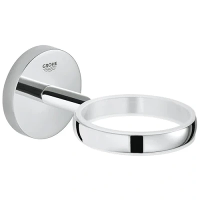Image of GROHE Baucosmopolitan Neutral Glass/Soap Dish Holder Chrome 40585001