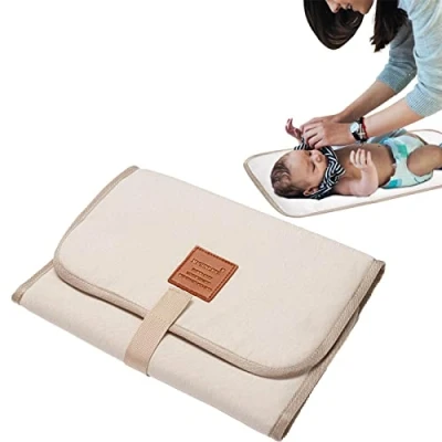 Image of Renywosi Baby Changing Pad Foldable Diaper Waterproof Travel Table for, Extended Cushioned Mat