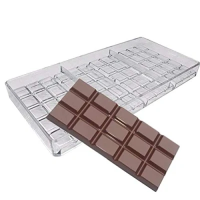 Image of Chocolate Bar Maker Injection Hard PC Candy Mould Polycarbonate Break Apart Mold, Molds Cake Baking Mould, Bakeware Pan, Kitchen DIY Tool (B)