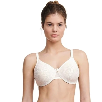 Image of Chantelle Women&#039;s, C MAGNIFIQUE, Covering Molded Bra, Women&#039;s invisible lingerie, Ivory, 36C