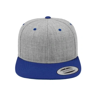 Image of Flexfit Classic Snapback 2TONE Cap, Size: One Size, Light grey/blue