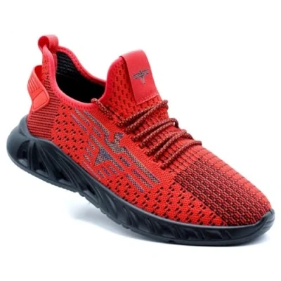 Image of Men&#039;s Shoes Lightweight Running Trainers Breathable Gym Workout Outdoor Sport Sneakers Black Navy Red White 8 UK