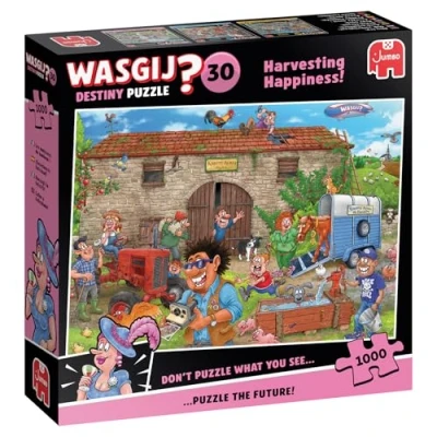 Image of Wasgij Destiny 30, Harvesting Happiness Unique 1000 Piece Jigsaw Puzzles for Adults Colourful, Fun, Challenging &amp; Brainteasing Pc Puzzle 100% Recycled Cardboard Jumbo